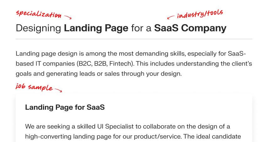 Designing SaaS Landing Page